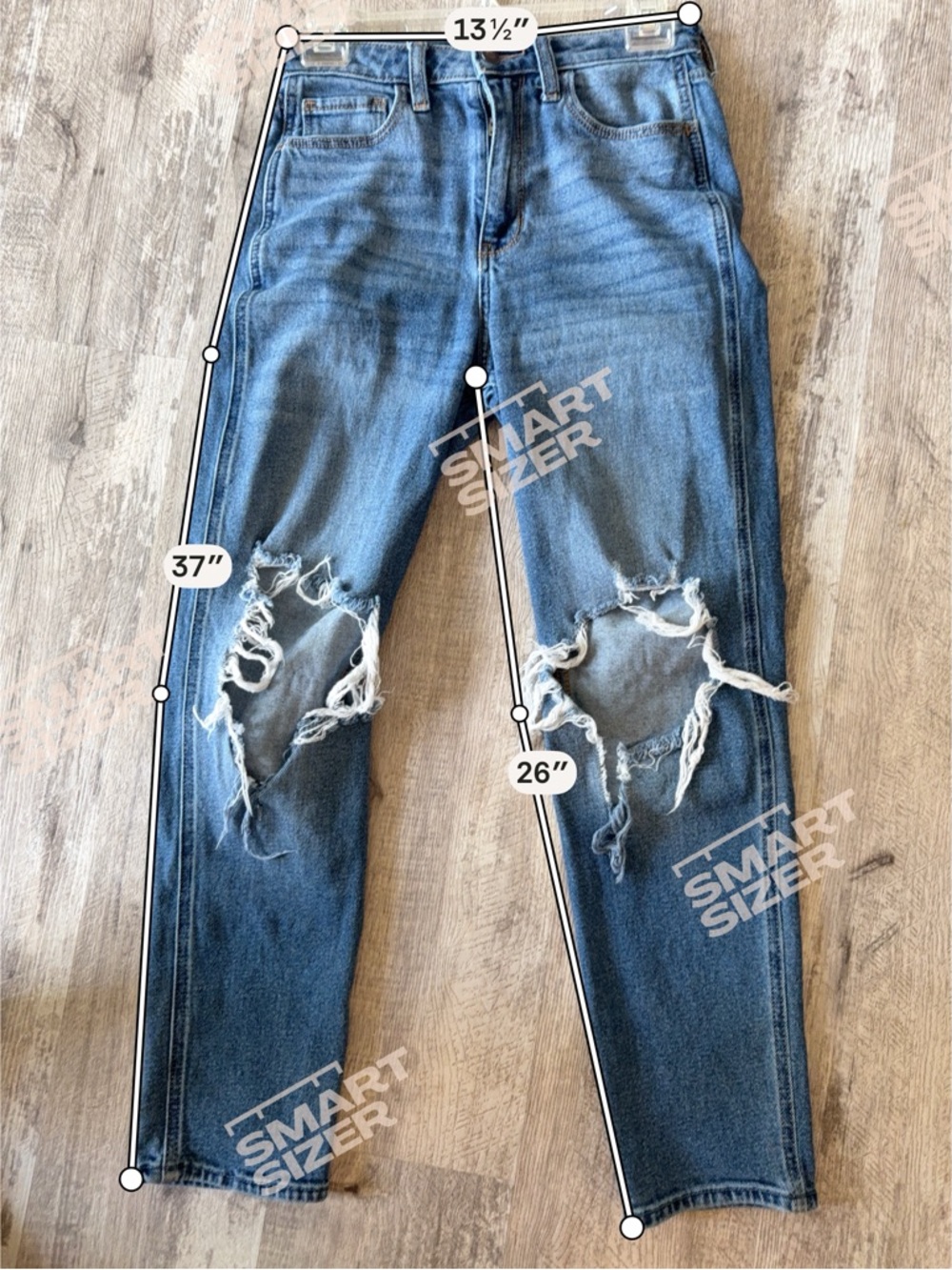 Hollister ultra high-rise distressed mom jeans size 26 - Picture 8 of 8